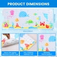 thumbnail image 2 of Dznils Extra Long PVC Bathtub Mat, Cartoon Shower Mat with Suction Cups & Drain Holes, 16" x 40", 2 of 9