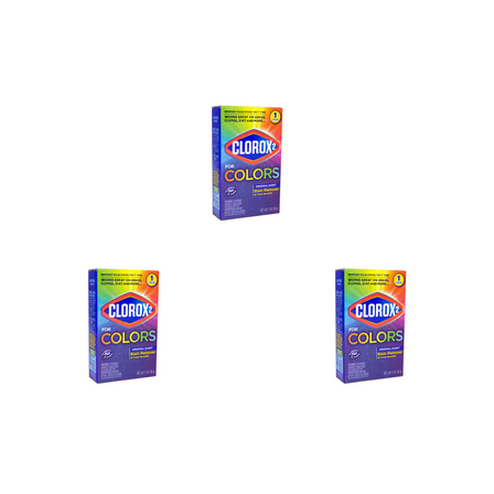 Clorox² for Colors Powder Stain Remover & Color Booster, Original Scent, (2 oz X 3 ) Pack