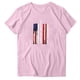 thumbnail image 2 of Fiudx Ofertas Del Día Blusa de Manga Corta con Estampado de Moda para Mujer, Divertida Camiseta con Cuello Redondo, 2 of 3