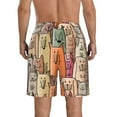 thumbnail image 3 of Disketp Men'S Swim Trunks Hawaiian Breathable Surf Beach Swimsuits Mesh Lining Beach Shorts With Pockets-Funny Dogs Family, 3 of 9