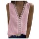 thumbnail image 1 of Mujeres Casual Sin Mangas Mangas Acampanadas Con Cuello En V Sólido Camiseta Suelta Blusa Tops Pompotops lopia995324, 1 of 7