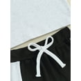 thumbnail image 6 of Bagilaanoe 2pcs Toddler Baby Boy Shorts Set Short Sleeve Contrast Color T Shirt Tops + Shorts 6M 12M 18M 24M 3T Kids Casual Summer Clothes, 6 of 8