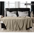 thumbnail image 2 of Utopia Bedding 100% Cotton Thermal Blanket Khaki King Size Soft, Lightweight, Breathable, Cozy Spring and Summer Blankets for Bed, Home Room Decor Gifts for Women and Men (90x108 Inches), 2 of 8