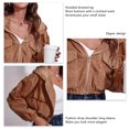 thumbnail image 2 of Chaqueta Informal Para Mujer Encantadora Chaqueta Con Capucha De Manga Larga Con Hombros Caídos Para Mujer Para El Invierno Para El Hogar Para Niñas ANGGREK Ropa, 2 of 5