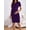 Purple, variant on Women's Summer Short Sleeve Maternity Dress Side Ruched Mama Pregnancy Bodycon Dress(S-XXXL)