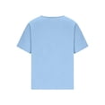 thumbnail image 7 of Gauze Shirts for Women Casual Crew Neck Short Sleeve Tops Lightweight Loose Boho Blouses Summer Beach Vacation Outfits Sky Blue S, 7 of 7