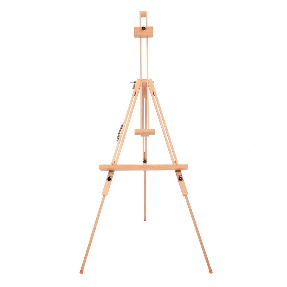 Portable Outdoor Sketch Easel for Back to School, 75.6'' Foldable Wood
