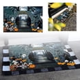 thumbnail image 1 of qiangxu,Halloween Door Mats Pumpkin Spooky Ghost Floor Mats Scary Entry Rug Non-slip Rubber Front Doormats Durable and Easy to Clean Carpets Living Room Rugs Gray3 31.5*11.84'', 1 of 6