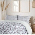 thumbnail image 6 of Ambesonne Floral Duvet Cover Set, Burgeoning Spring Flowers, 2-Calking, Ceil Blue White, 6 of 7