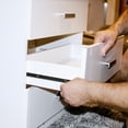 thumbnail image 4 of 2Pcs Drawer Slides Furniture Guide Slides Plastic Drawer Runners Draw Rail Replacements, 4 of 5