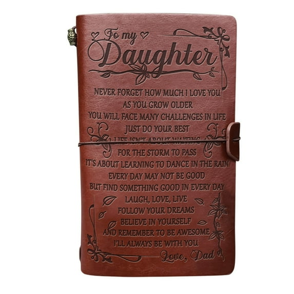 AnuirheiH Leather Journal Notebook as A Mothers Day Gift for Mom from Daughter, 30 Pages Vintage kraft Journal for Mom's Birthday, Mother's Day, Thanksgiving, Christmas Gifts
