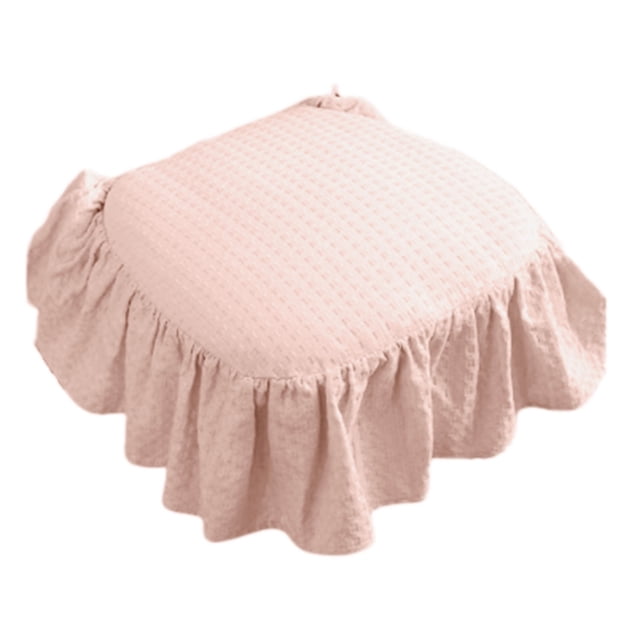 asddcavvf French Seat Cushion Soft Chair Pad Non Fabric Ruffled Design with Ties for Kitchen Wooden Dinner Chairs Comfortable Support