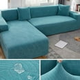 thumbnail image 1 of Waterproof Sofa Covers 1/2/3/4 Seats Jacquard Solid Couch Cover L Shaped Sofa Cover Protector Bench Covers, 1 of 6