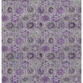 thumbnail image 4 of HomeRoots 626516 9 x 12 ft. Purple & Gray Floral Washable Transitional Indoor & Outdoor Rectangle Area Rug, 4 of 9