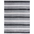 thumbnail image 4 of SAFAVIEH Border & Stripe Jerred Striped Shag Area Rug, Grey/Black, 8' x 10', 4 of 4
