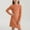 Orange, variant on Girls Ribbed Shirt Dresses- Soft Knit Casual Long Sleeve Fall Midi Dresses Orange Size 8