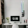thumbnail image 6 of Light Saber Stand Wall Mount Display Acrylic Light Sword Holder Rack, Black, 6 of 6