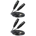 thumbnail image 1 of 2 Piezas 3,5 Mm 1/8 TRS XLR Cable de Interconexión Balanceada 5 M + 1,5 M, 1 of 9