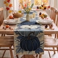 thumbnail image 2 of Sm:)e Blue Pumpkin Fall Table Runner 13x72 Inch, Thanksgiving Decorations for Kitchen Dinning Home Party, 2 of 9