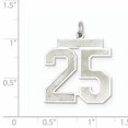 thumbnail image 2 of Collier Pendentif en Argent Sterling 925 Numéro 25 Breloques, 2 of 6