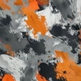 thumbnail image 6 of PIKWEEK Orange and Grey Paint Splatter Tablecloth White, 6 of 8