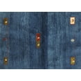 thumbnail image 1 of Ahgly Company Machine Washable Indoor Rectangle Contemporary Azure Blue Area Rugs, 2' x 3', 1 of 7