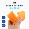 thumbnail image 3 of Apilador de silicona de Ginkgo azul - Rompecabezas de anidación de arcoíris Montessori | Juguete apilable para niños y niños pequeños | Juguetes sensoriales de rompecabezas de arcoíris de 6 capas - Ma, 3 of 7