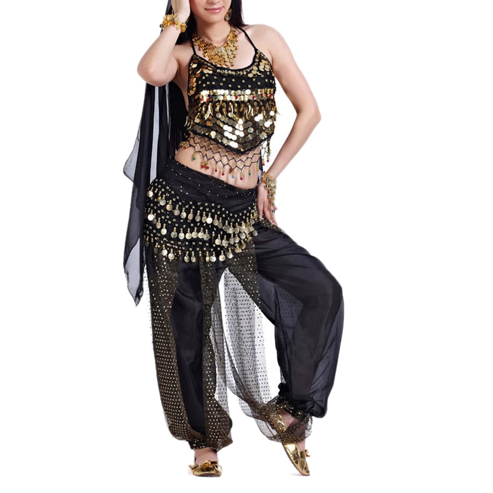 Astage Femme Indienne Belly Danse Costumes Halter Harem Pantalon Performance Set