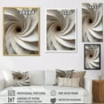 thumbnail image 4 of Designart "Pure White Pottery Spirals" Abstract Spirals Canvas Art Print, 4 of 7