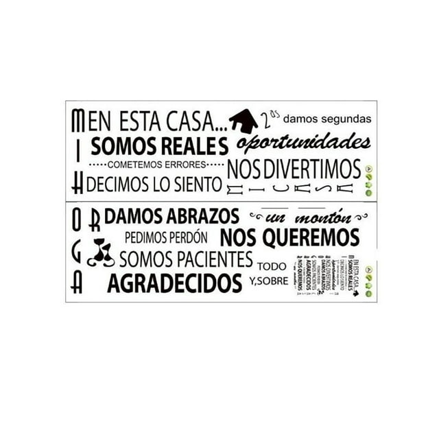 Naiovety Adhesivo de pared citas frase francesa papel pintado moderno hogar accesorio televisión sala de estar Mural arte sofá Decoración del hogar Naiovety HA078023-00