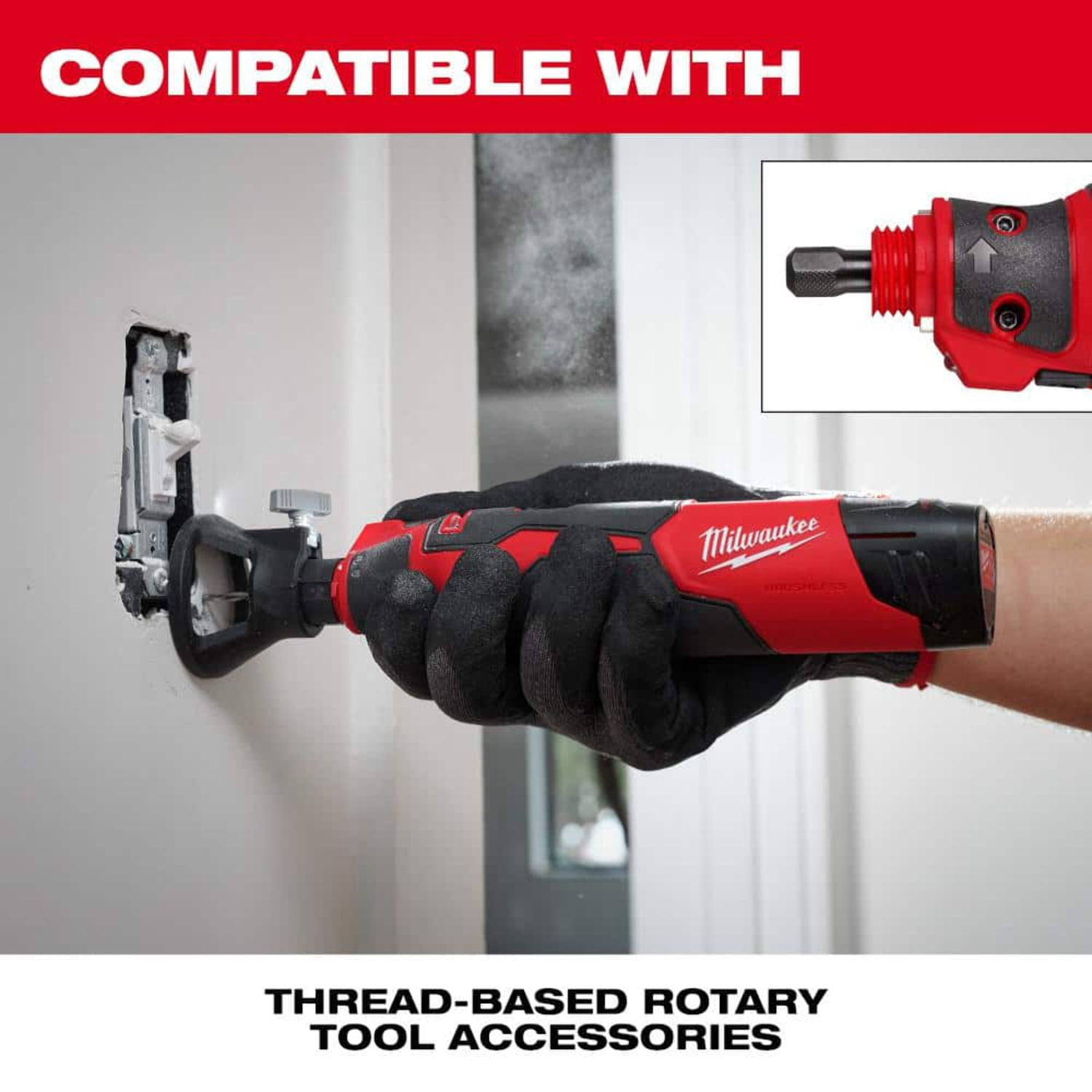 Milwaukee Tool M12 Brushless Rotary Tool Kit