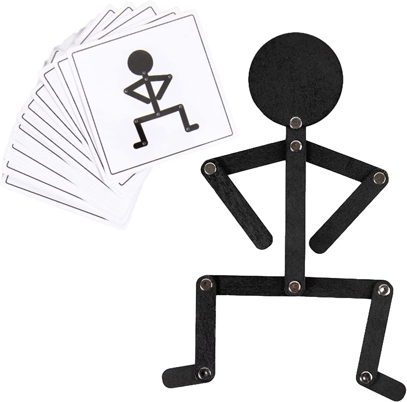 TEL Sporty Wooden Man for Kids,Children's Creative Handmade DIY