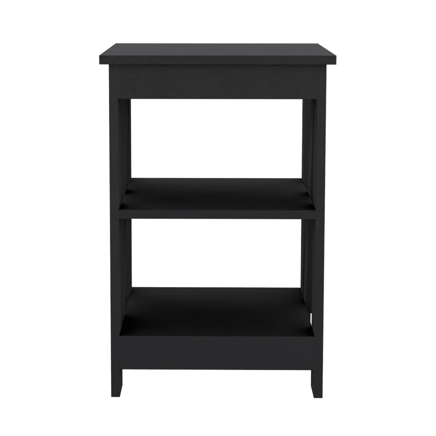Taylor End Table, Side Table, Nightstand: 3-Tier Storage Shelf for Small Spaces