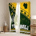 thumbnail image 3 of jejeloiu Football Sport Game Blackout Curtains Set of 2 (52x84 Each),American Rugby City Window Curtains For Men Women, 3 of 6