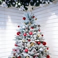 thumbnail image 4 of Twfbrm Christmas Ball Ornaments Christmas Tree Decorations 4cm/1.5in And 6cm/2.4in Gold And Red Color Christmas Ball Combination 40 Set Of Snowflakes, 4 of 6