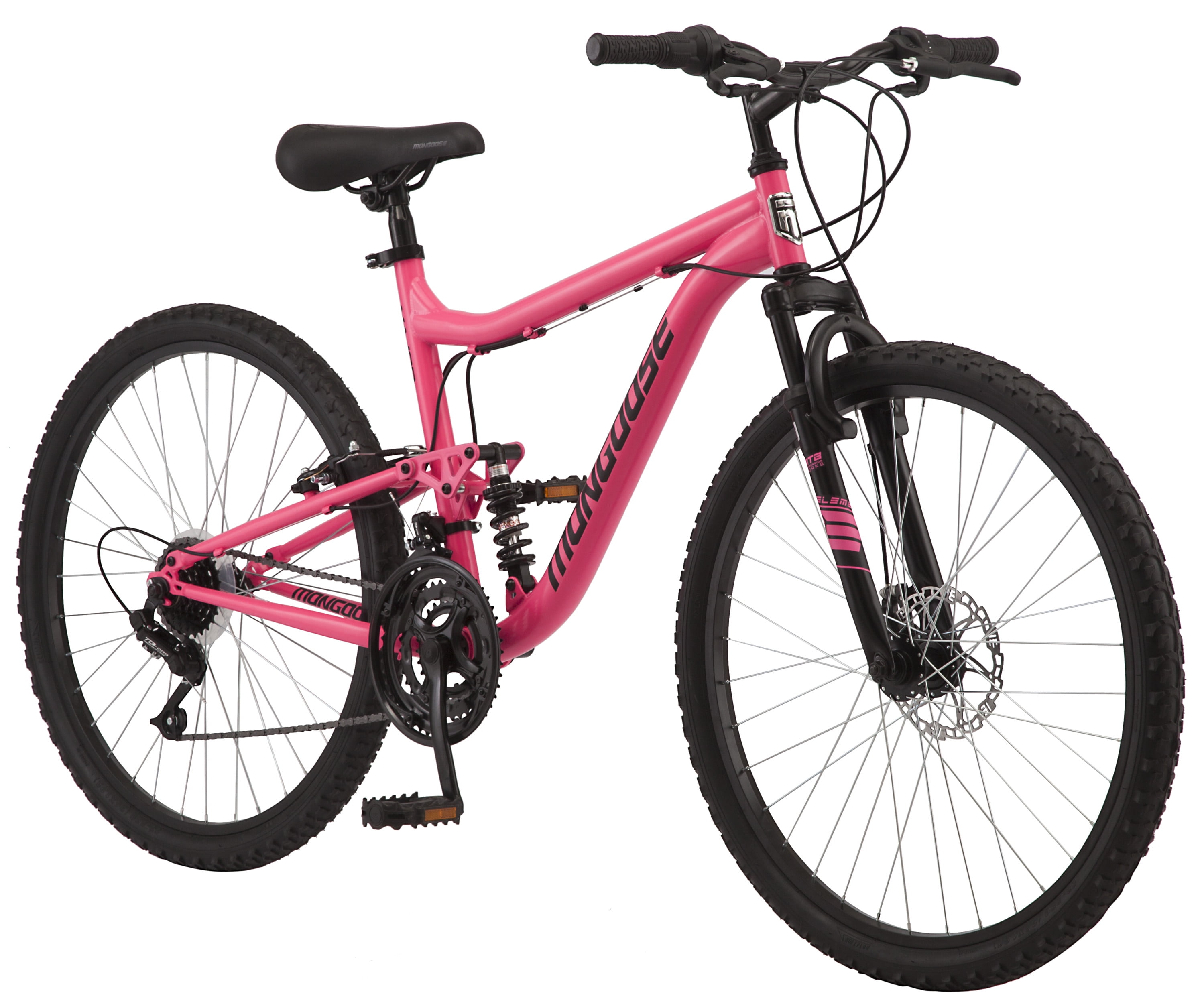 アウトドア その他 Mongoose 26-in. Major Womens Mountain Bike, Pink, 18 Speeds