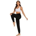 thumbnail image 4 of Hanerdun Womens Joggers Workout Ankle Pants Pocket Elastic Waist Athletic Running Bottoms Black M, 4 of 7