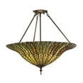 thumbnail image 2 of Meyda Tiffany 149761 Tiffany Lotus Leaf Semi-Flush Mount, 24" Width, 2 of 5