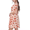 thumbnail image 2 of Vsdgher Pieuvres1 pour Femmes Été 2025 Robes Midi Maxi Décontractées Légères Manches Courtes Col Rond Robe de Plage, 2 of 6