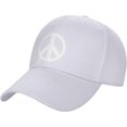 thumbnail image 1 of Peace and Love Baseball Cap for Men Women Adjustable Closure Golf Dad Hat, 1 of 8