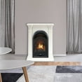 thumbnail image 4 of ProCom Dual Fuel Ventless Gas Fireplace System With Corner Combo Mantel - 10,000 BTU, T-Stat Control, Antique White Finish - Model# FS100T-1-AW, 4 of 10