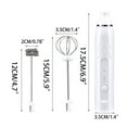 thumbnail image 2 of LSLJS Milk Frother Handheld,Electric Milk Foam Maker,3-speed USB Charging with 2 Replaceable Stainless Steel Whisk,Milk Foamer Whisk,Drink Mixer for Coffee, Lattes, Cappuccino, Eggbeater Kitchen, 2 of 5