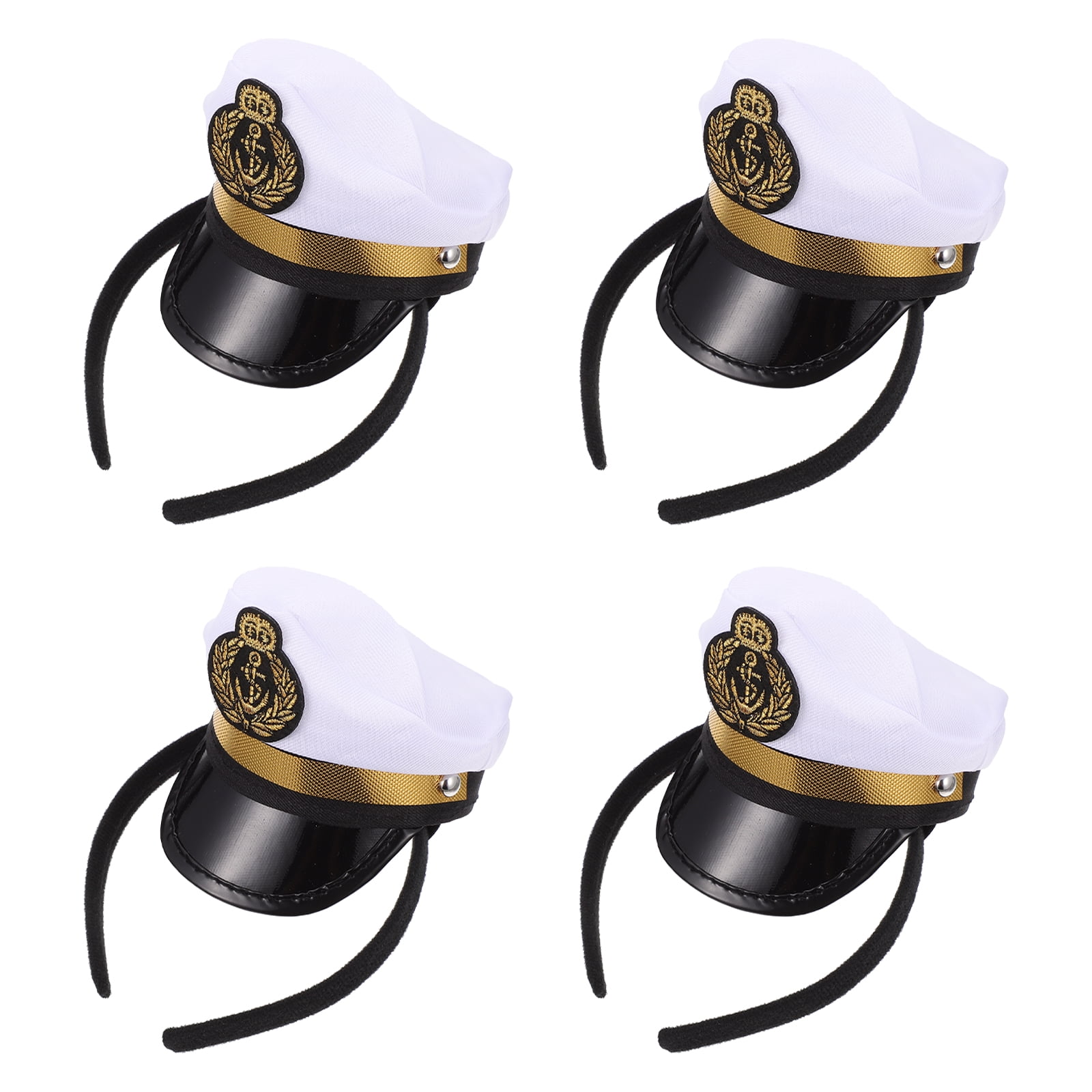 Captain Hat Headband Sailor Yacht Cosplayhair Hoop Mini Kids Nautical Navyheadpiece Headwear