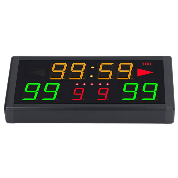 10 Digits Electronic Scoreboard, LED Portable Tabletop Digital Score Keeper with 10-15m Remote Control, Cornhole Scoreboard for Games Basketball Pong