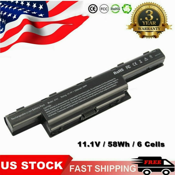 Laptop Battery for Acer Aspire 4253 4551 4552 4738 4741 4750 5250 5251 5253 58Wh
