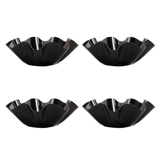 Ajauxi Petal Shape Carbon Steel Baking Bowl, Nonstick Mini Tortilla Baker Bowl, Packs Nonstick Carbon Steel Taco Bowl Shell Maker, Flower-shaped Baking Mold