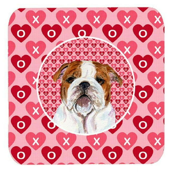 Bulldog English Foam Coasters, Set Of 4
