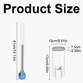 thumbnail image 3 of Disposable Toilet Brush with Long Handle,8 Refill Heads and Storage Base,Push Button No Contact Replacement,360° Bathroom Cleaning Wand for Hygienic Toilet Bowl Scrubber, 3 of 6