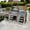 Silver-2, variant on Mondawe Built-in Outdoor Kitchen 32 inch LPG Gas Grill 60000 BTU Stainless Steel Four burners Grill with Infrared Rear Bunrer and Door and Drawer Combo and Drop in Stainless Steel 304# Sink