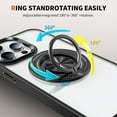 thumbnail image 3 of Magnetic for iPhone XR Case with 360° Ring Holder Kickstand [Compatible with MagSafe][Support Car Mount] Clear Non-Yellowing Shockproof Protection Phone Cover for iPhone XR, Green, 3 of 9